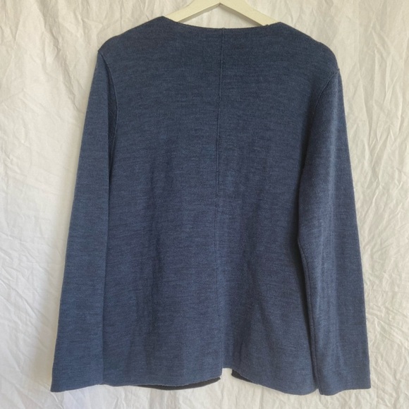 Eileen Fisher wool sweater/ jacket Size Medium - Picture 7 of 12